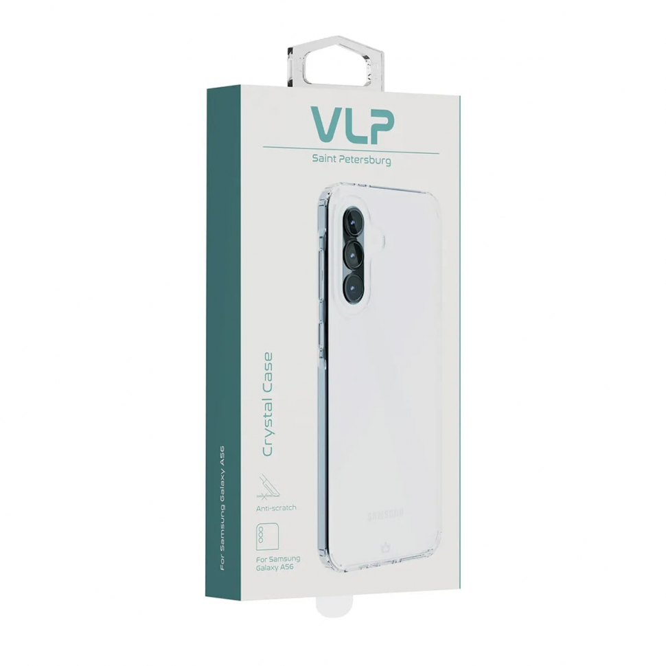Чехол защитный VLP Crystal Case для Samsung Galaxy A56 Прозрачный