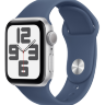 Умные часы Apple Watch SE 2024 40mm Silver Aluminum Case with Denim Sport Band (M/L)