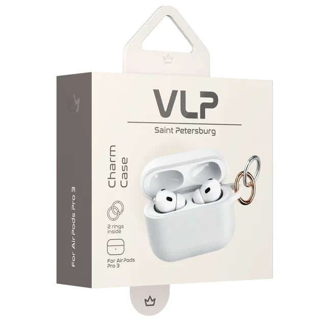 Чехол для наушников VLP Charm Case для AirPods Pro 3 White