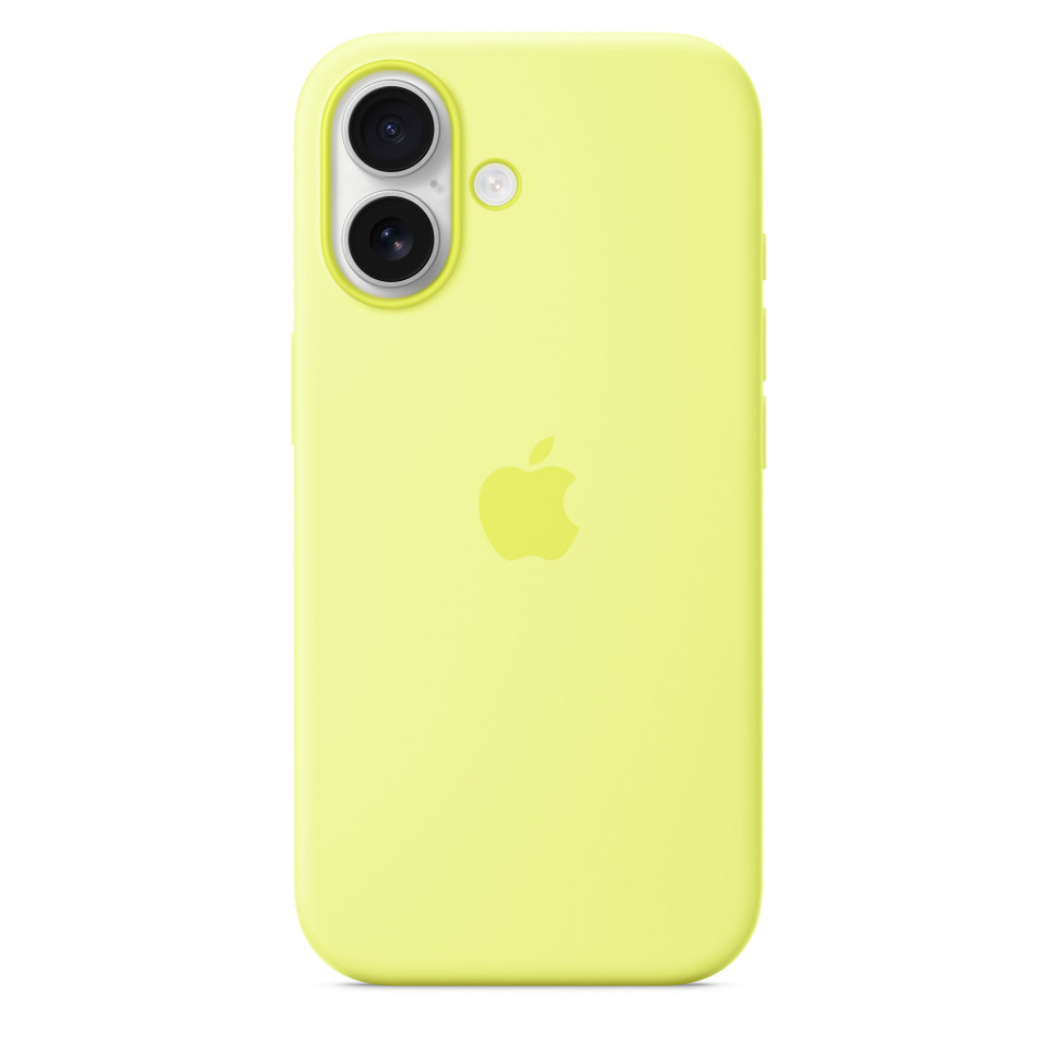 Чехол защитный Apple Silicone Case with MagSafe для iPhone 17 Neon Yellow