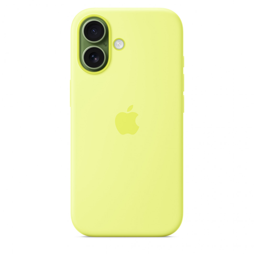 Чехол защитный Apple Silicone Case with MagSafe для iPhone 17 Neon Yellow