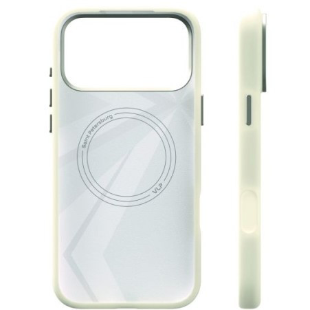 Чехол защитный VLP Aster Pro Case MagSafe для iPhone 17 Pro Max Белый