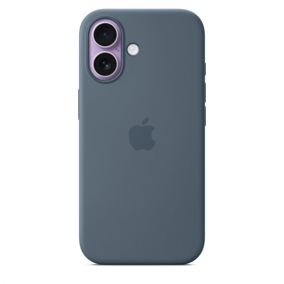 Чехол защитный Apple Silicone Case with MagSafe для iPhone 17 Anchor Blue