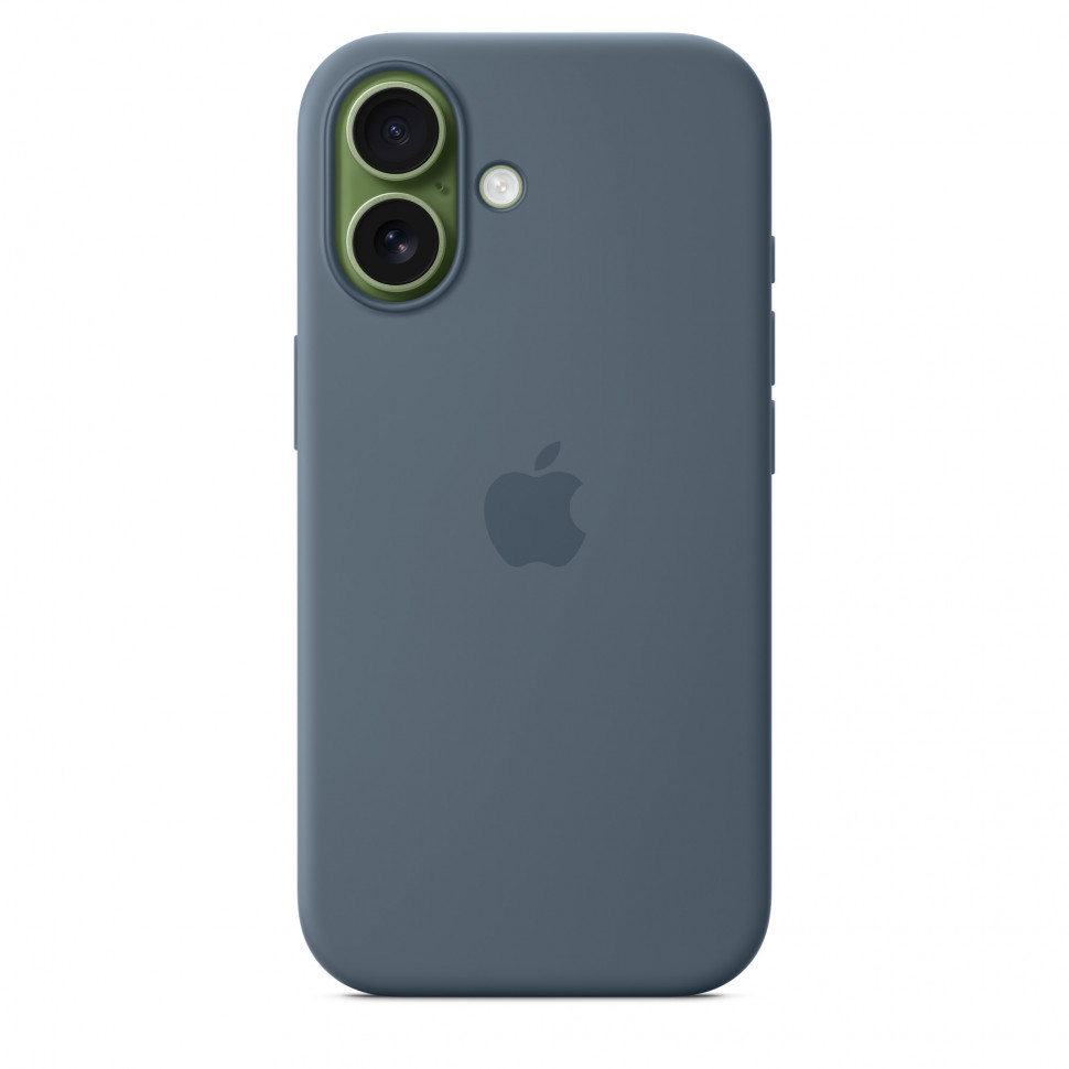 Чехол защитный Apple Silicone Case with MagSafe для iPhone 17 Anchor Blue