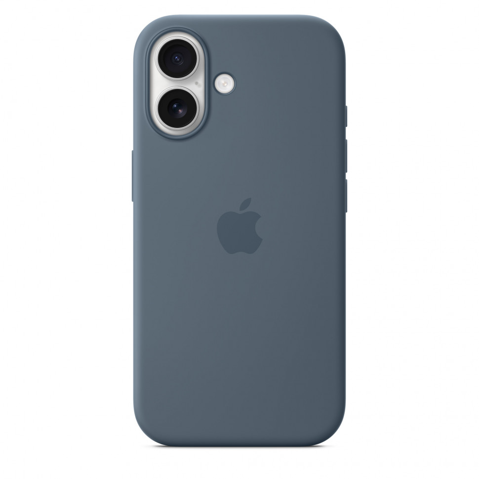 Чехол защитный Apple Silicone Case with MagSafe для iPhone 17 Anchor Blue
