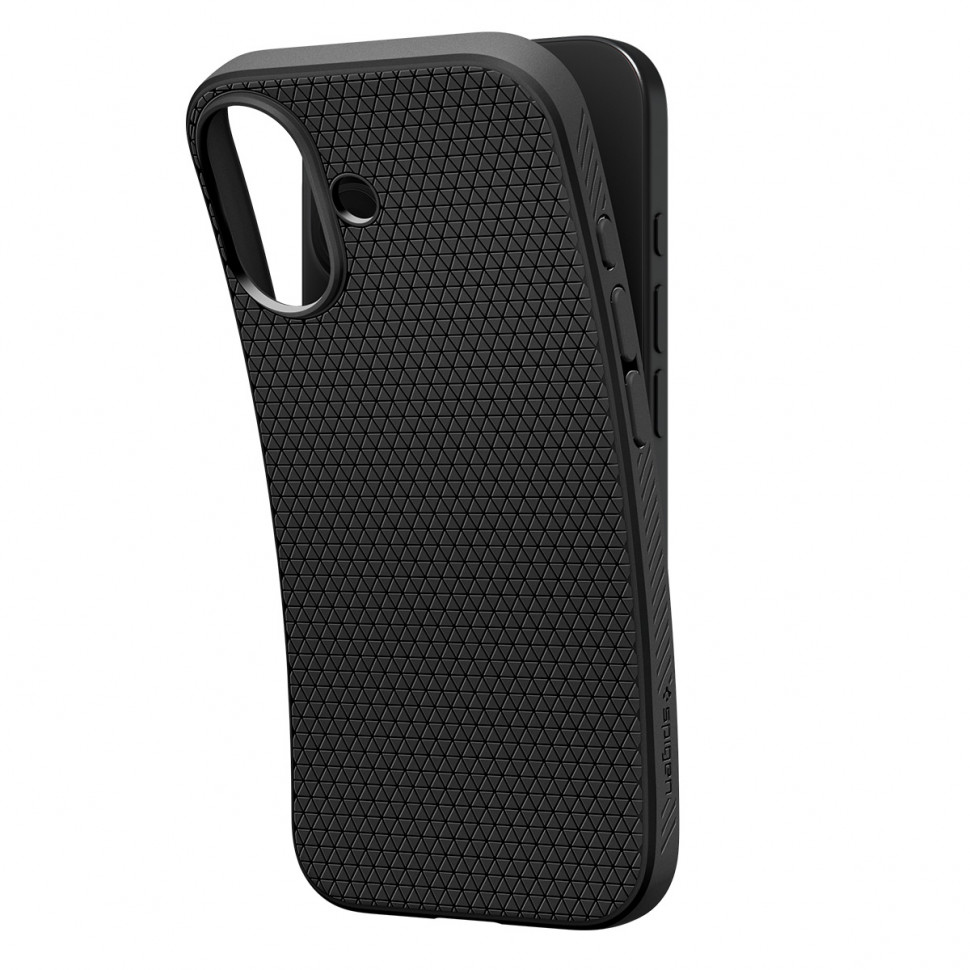Чехол защитный Spigen Liquid Air для iPhone 17 Черный (Black)