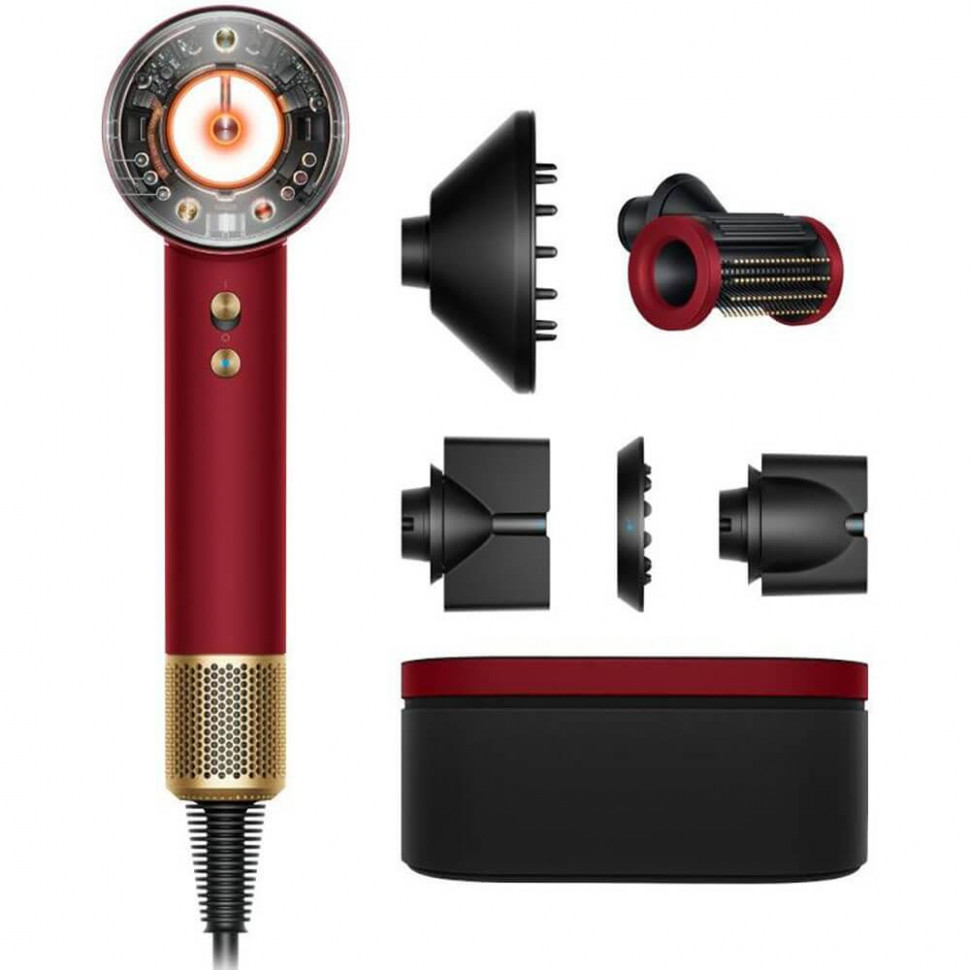 Фен Dyson Supersonic Nural HD16 Gift Edition Red Velvet/Gold (Вилка CN)