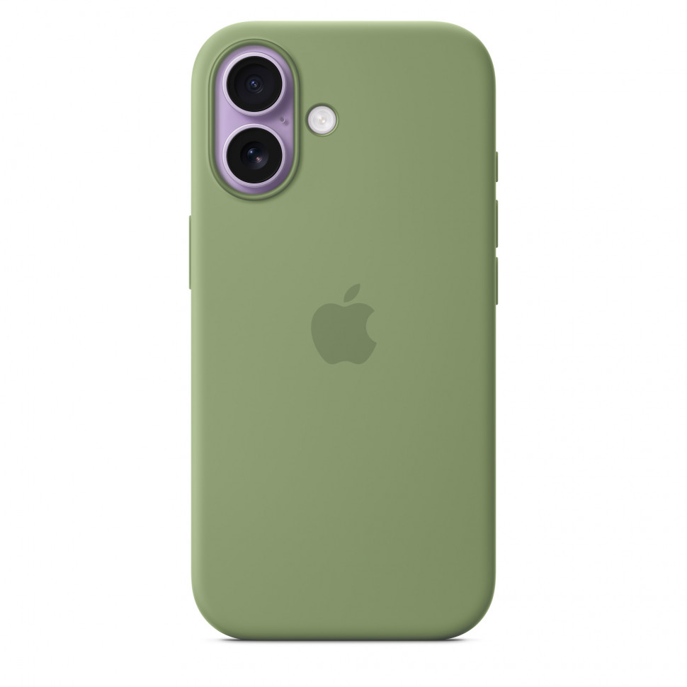 Чехол защитный Apple Silicone Case with MagSafe для iPhone 17 Light Moss