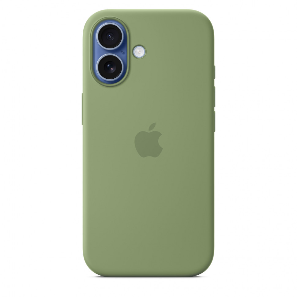 Чехол защитный Apple Silicone Case with MagSafe для iPhone 17 Light Moss