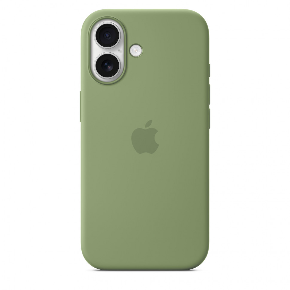Чехол защитный Apple Silicone Case with MagSafe для iPhone 17 Light Moss