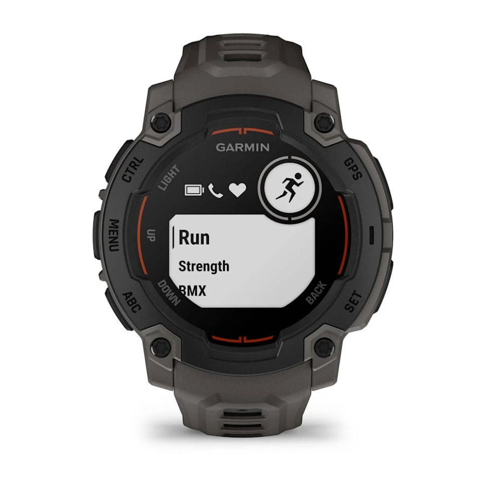 Умные часы Garmin Instinct E 45mm Black with Charcoal Band (010-02933-00)