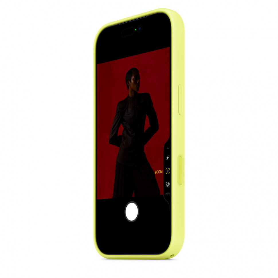 Чехол защитный Apple Silicone Case with MagSafe для iPhone 17 Pro Neon Yellow