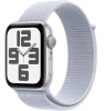 Умные часы Apple Watch SE 2024 44mm Silver Aluminum Case with Blue Cloud Sport Loop