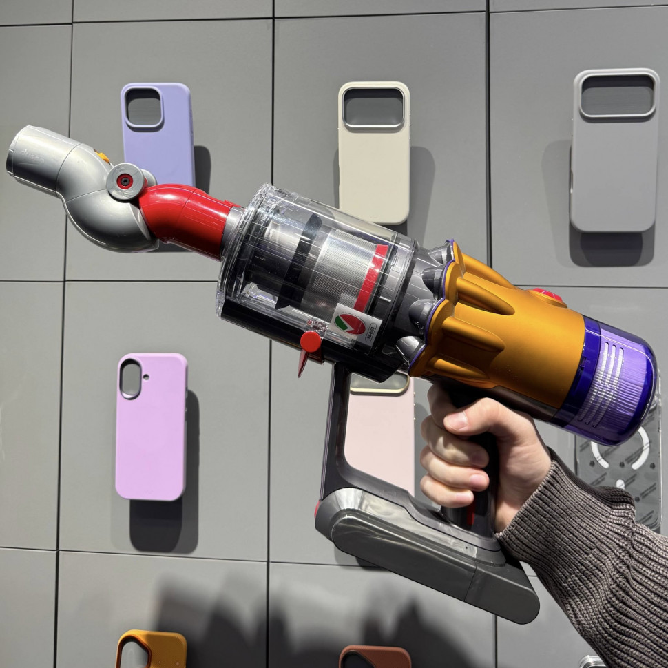 Вертикальный пылесос Dyson V12 Detect Slim Yellow/Nickel (Вилка CN) (Б/У)