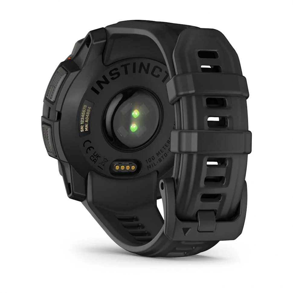 Умные часы Garmin Instinct 3 45mm SOLAR Black with Black Band (010-02934-00)