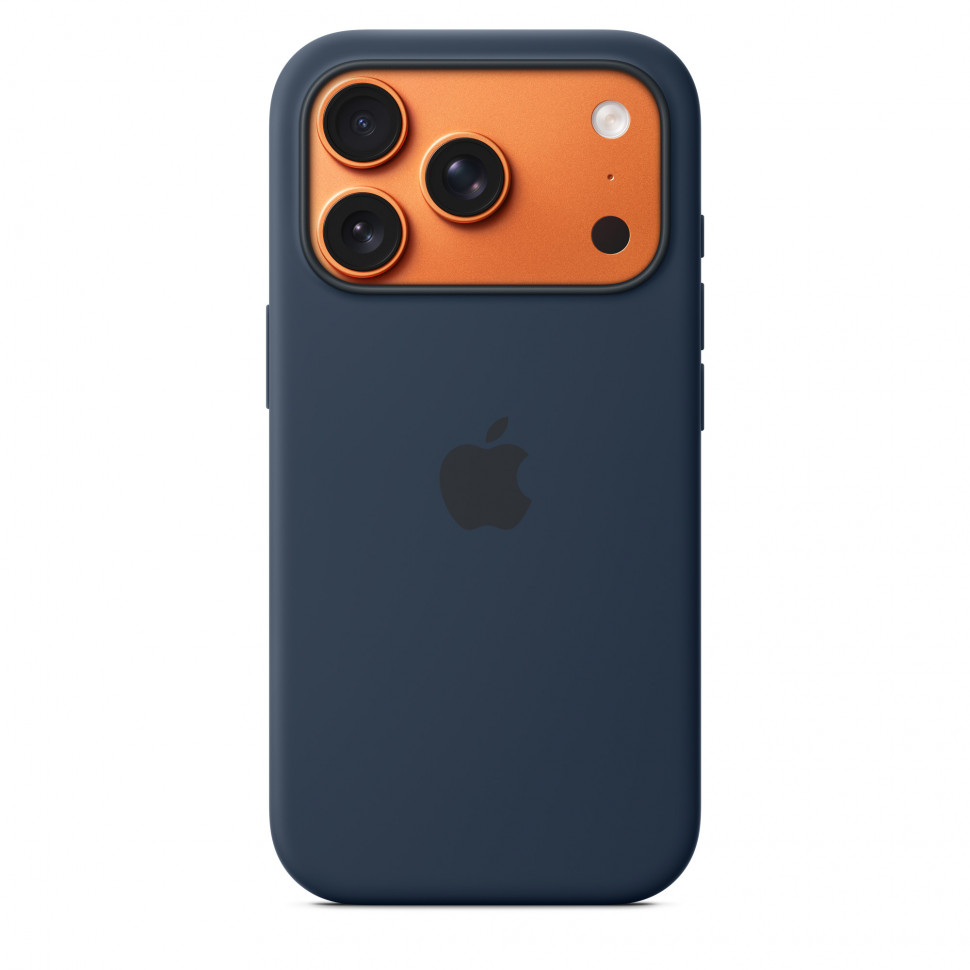Чехол защитный Apple Silicone Case with MagSafe для iPhone 17 Pro Midnight