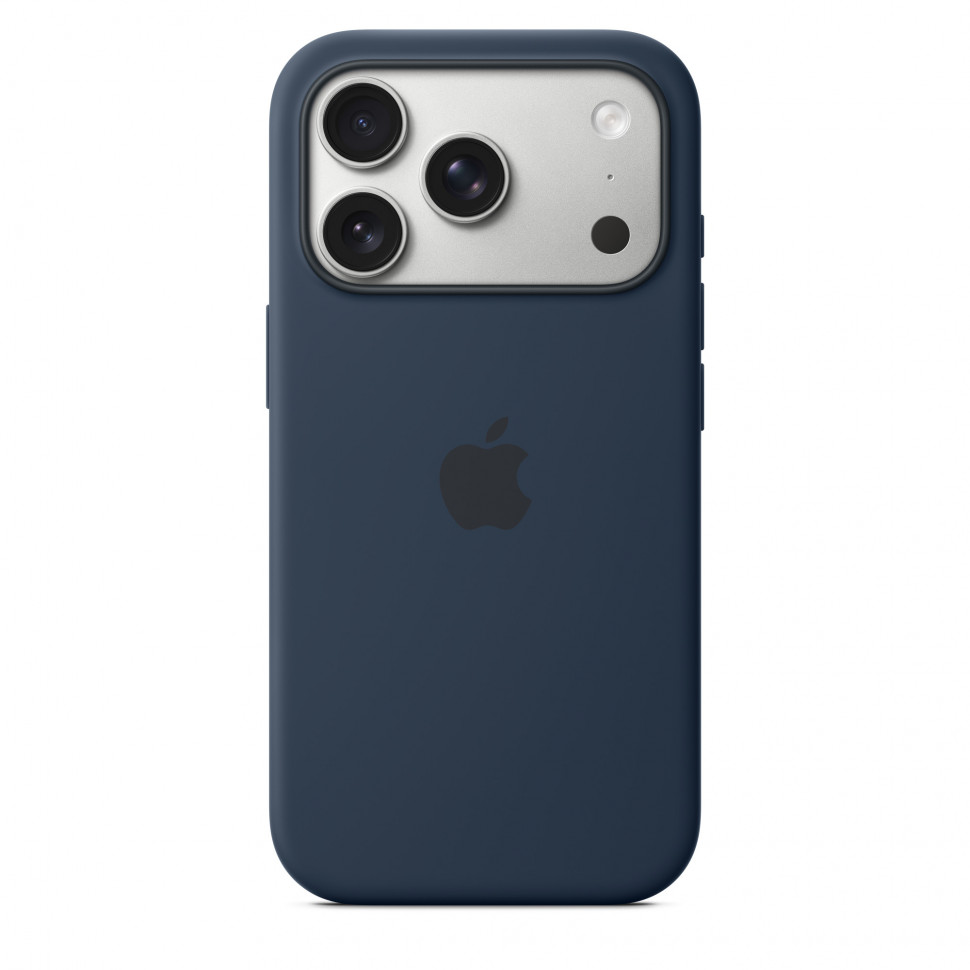 Чехол защитный Apple Silicone Case with MagSafe для iPhone 17 Pro Midnight