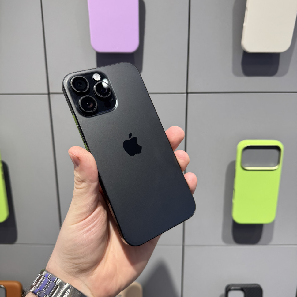 Смартфон Apple iPhone 16 Pro Max 256GB Черный титан (Black Titanium) (Б/У)