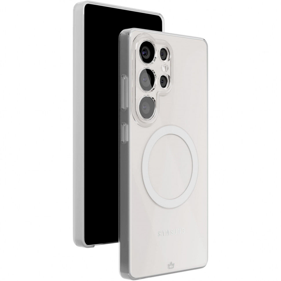 Чехол защитный VLP Puro Case с MagSafe для Samsung Galaxy S25 Ultra Прозрачный