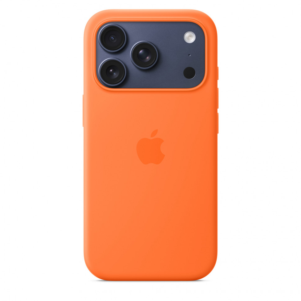 Чехол защитный Apple Silicone Case with MagSafe для iPhone 17 Pro Orange