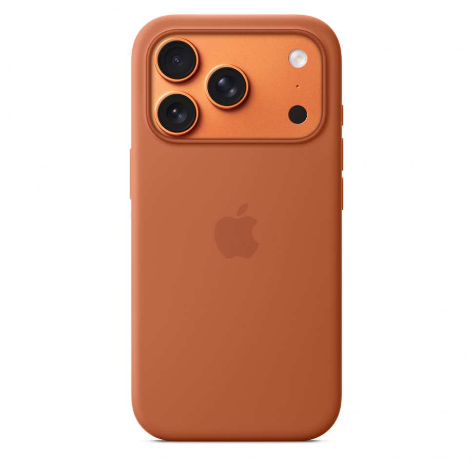 Чехол защитный Apple Silicone Case with MagSafe для iPhone 17 Pro Terra Cotta