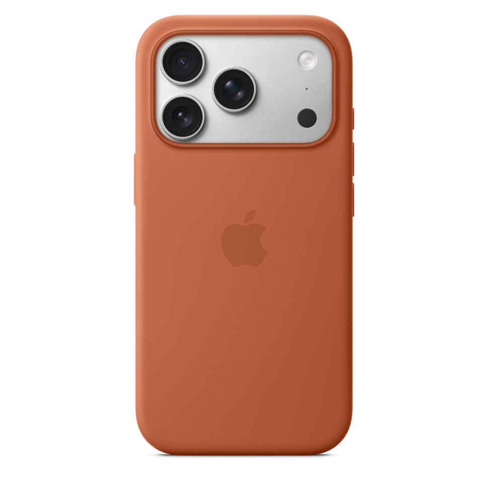 Чехол защитный Apple Silicone Case with MagSafe для iPhone 17 Pro Terra Cotta