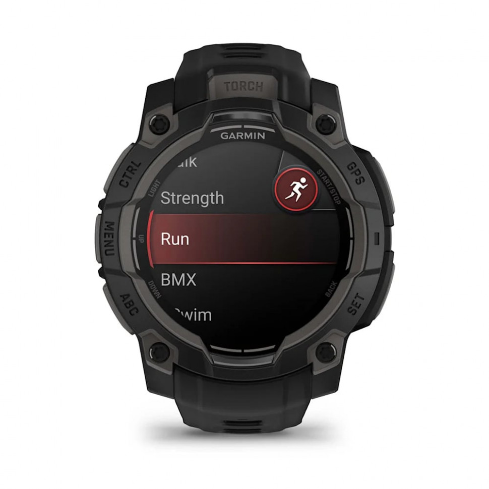 Умные часы Garmin Instinct 3 45mm AMOLED Black with Black Band (010-02936-00)