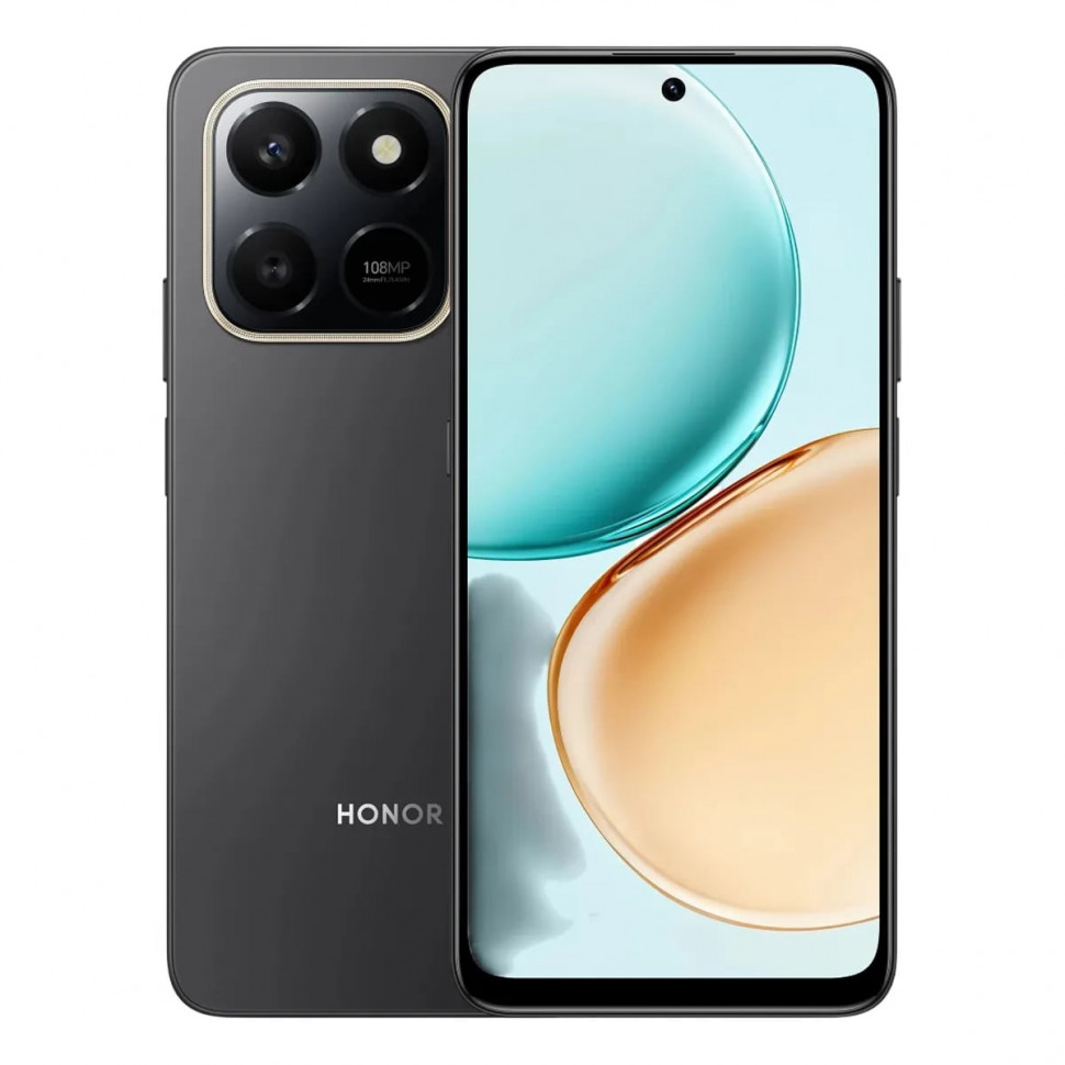 Смартфон HONOR X7d 8/256GB Черный (Velvet Black)