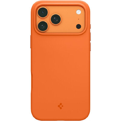Чехол защитный Spigen Silicone Fit MagSafe для iPhone 17 Pro Max Оранжевый (C...