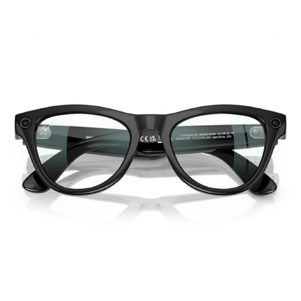 Умные очки Ray-Ban Skyler Shiny Black/Clear (RW4010)