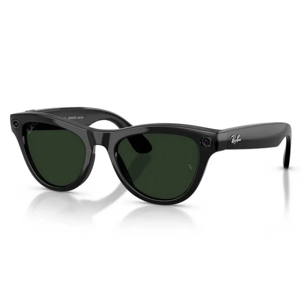 Умные очки Ray-Ban Skyler (Gen 2) Shiny Black/Clear Graphite Green Transitions (RW4014)