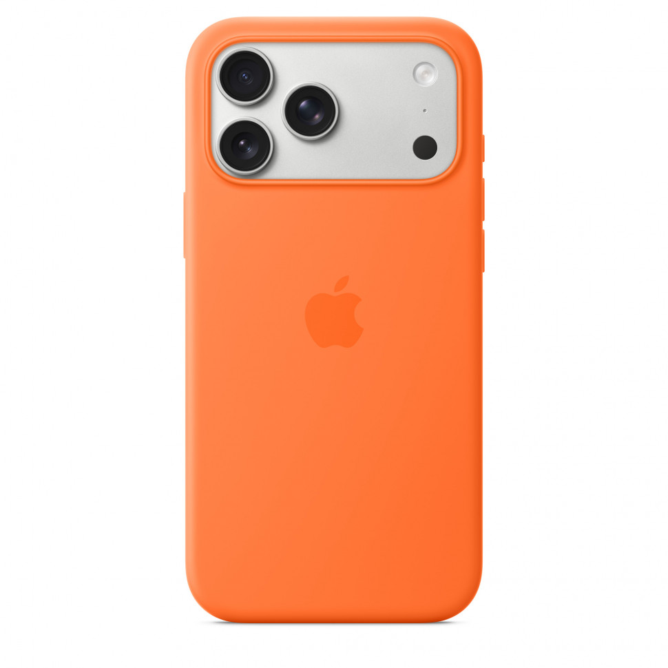 Чехол защитный Apple Silicone Case with MagSafe для iPhone 17 Pro Max Orange