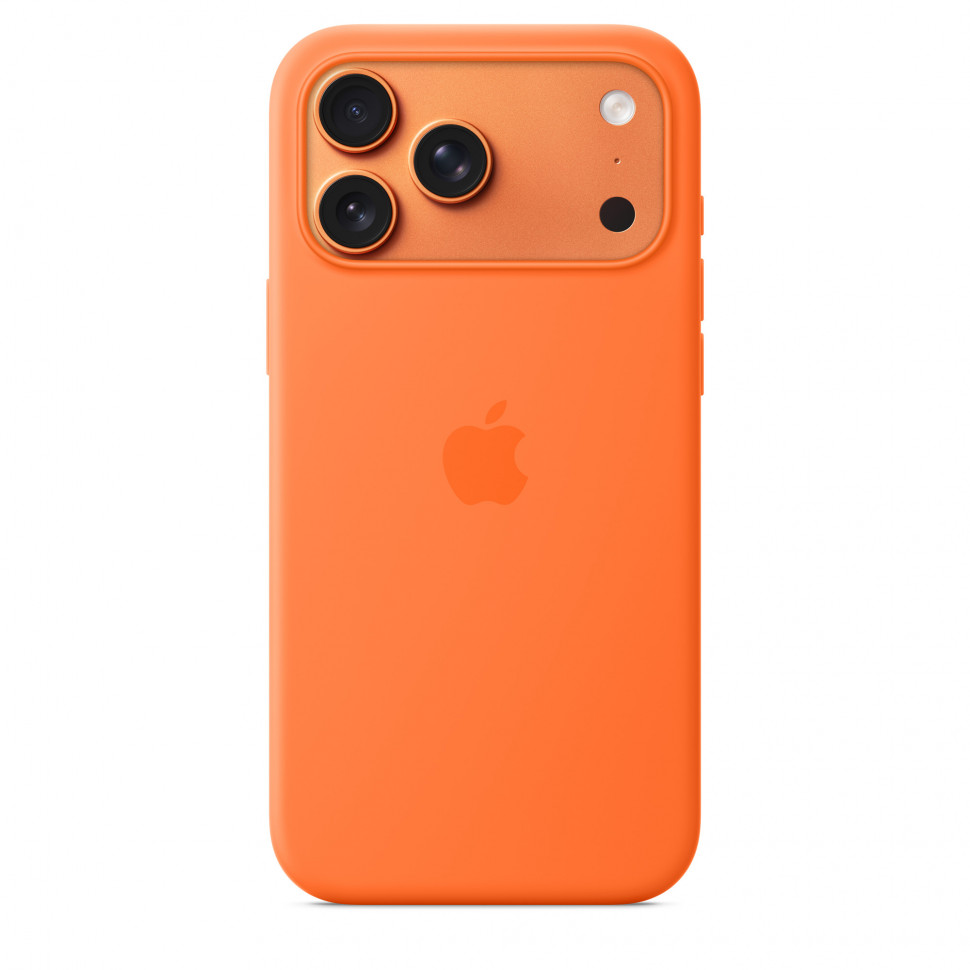 Чехол защитный Apple Silicone Case with MagSafe для iPhone 17 Pro Max Orange