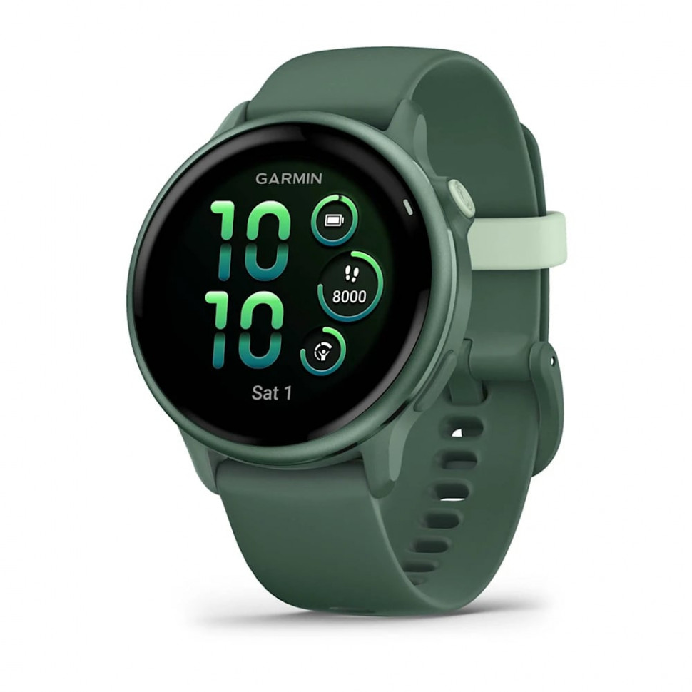 Умные часы Garmin Vivoactive 6 Metallic Jasper Green with Jasper Green Band (010-02985-02)