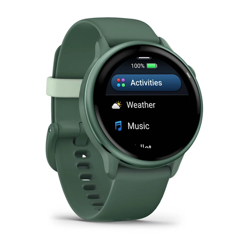 Умные часы Garmin Vivoactive 6 Metallic Jasper Green with Jasper Green Band (010-02985-02)