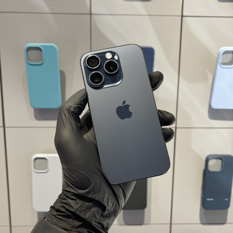 Смартфон Apple iPhone 15 Pro 256GB Blue Titanium (Б/У)