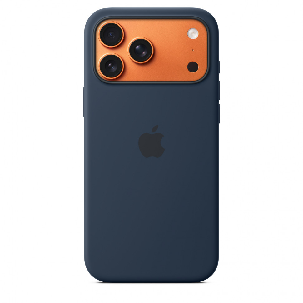Чехол защитный Apple Silicone Case with MagSafe для iPhone 17 Pro Max Midnight