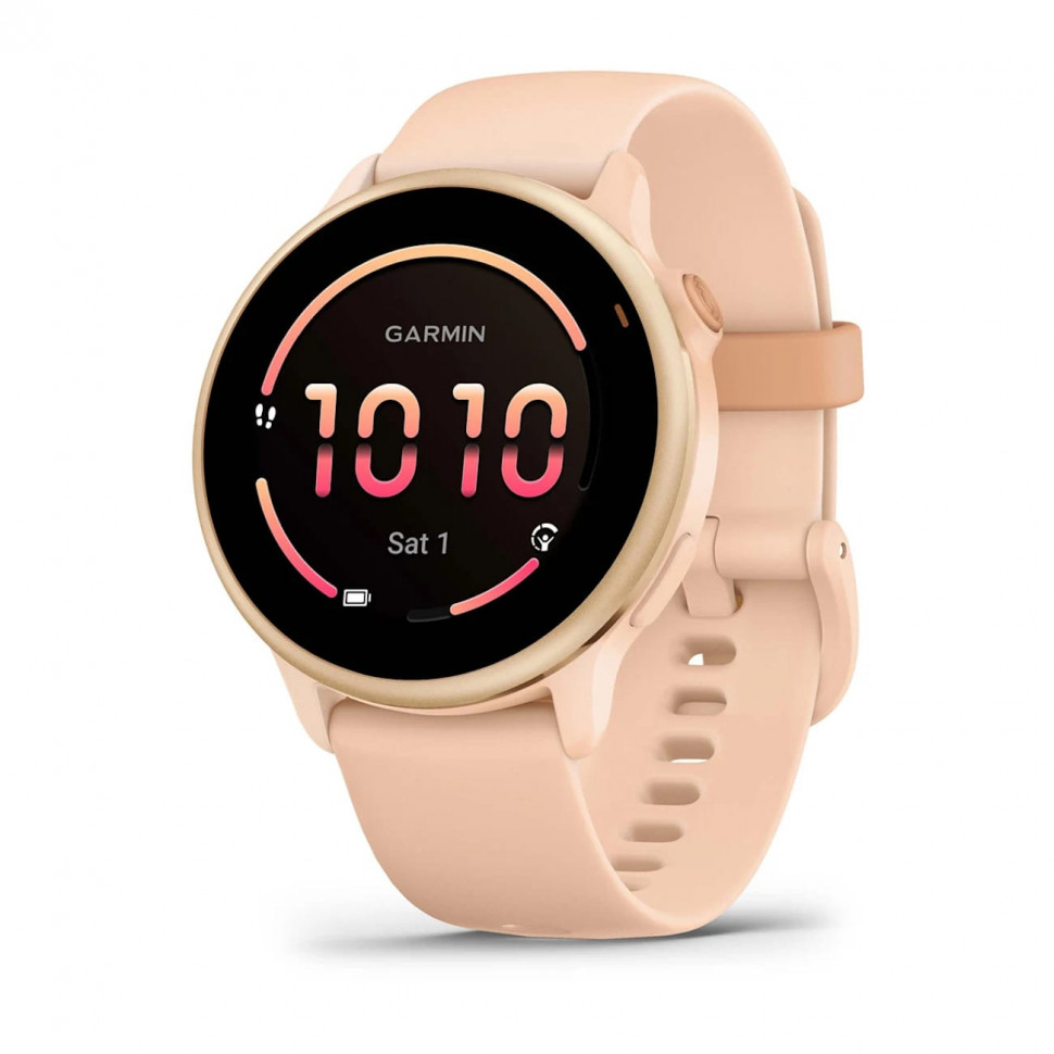 Умные часы Garmin Vivoactive 6 Metallic Pink Dawn with Pink Dawn Band (010-02985-03)