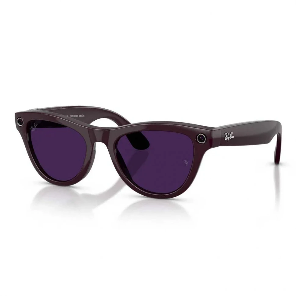 Умные очки Ray-Ban Skyler (Gen 2) Shiny Black/Clear Amethyst Transitions (RW4014)