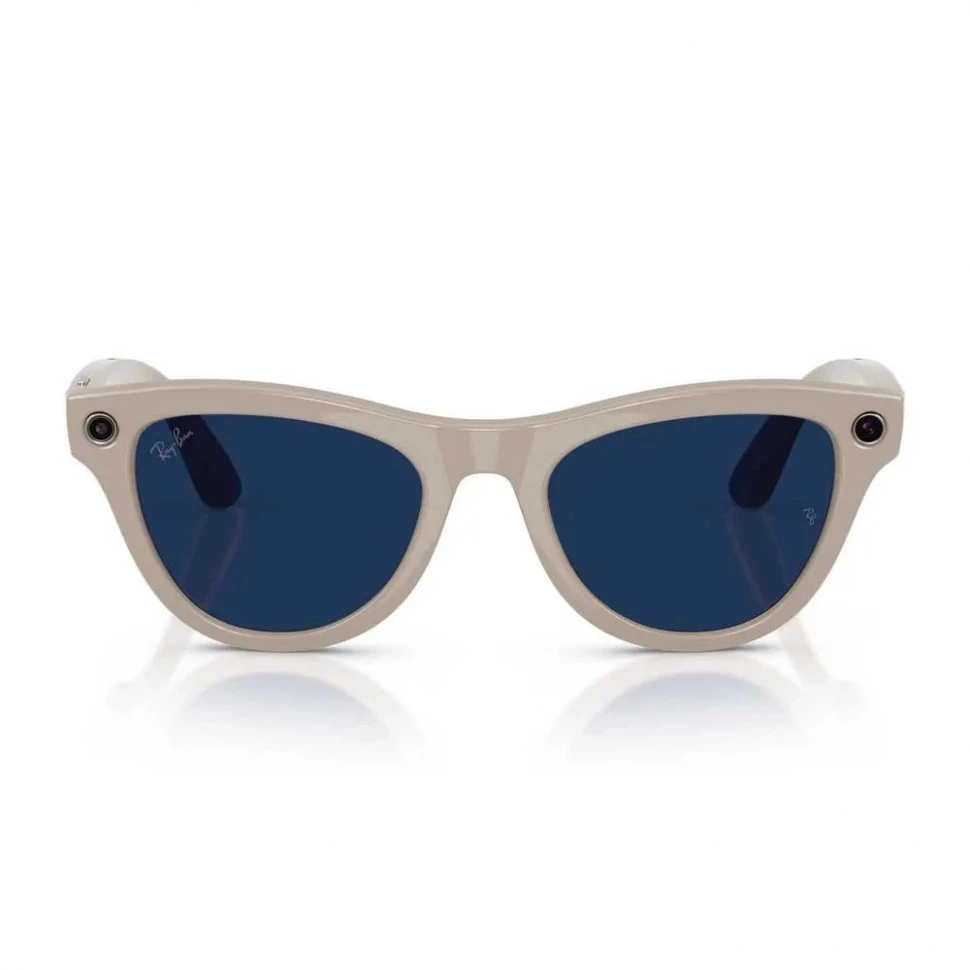 Умные очки Ray-Ban Skyler (Gen 2) Shiny Chalky Grey/Clear Sapphire Transitions (RW4014)