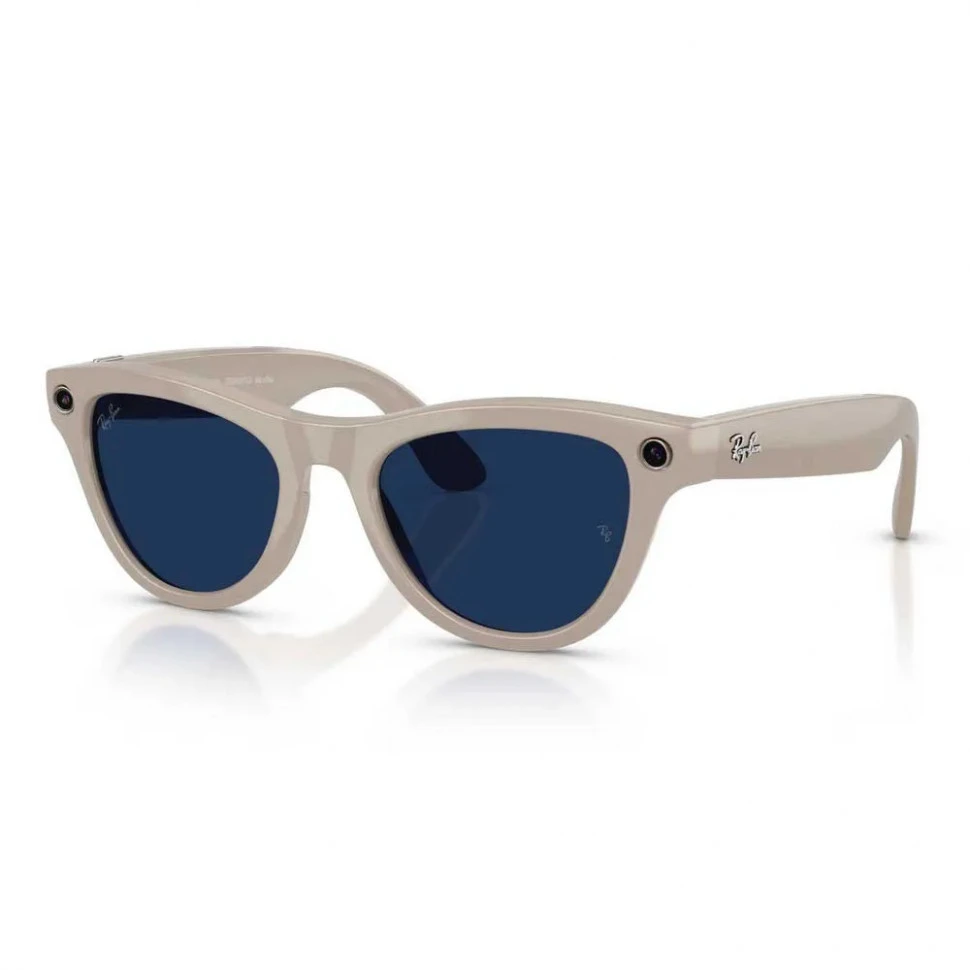 Умные очки Ray-Ban Skyler (Gen 2) Shiny Chalky Grey/Clear Sapphire Transitions (RW4014)
