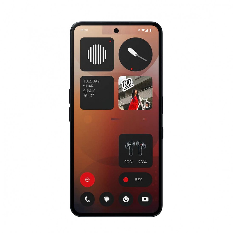 Смартфон Nothing Phone (3a) 12/256GB Черный (Black)