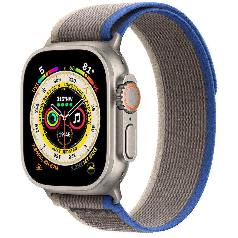 Умные часы Apple Watch Ultra 49mm Titanium Case Blue/Gray Trail Loop (M/L)