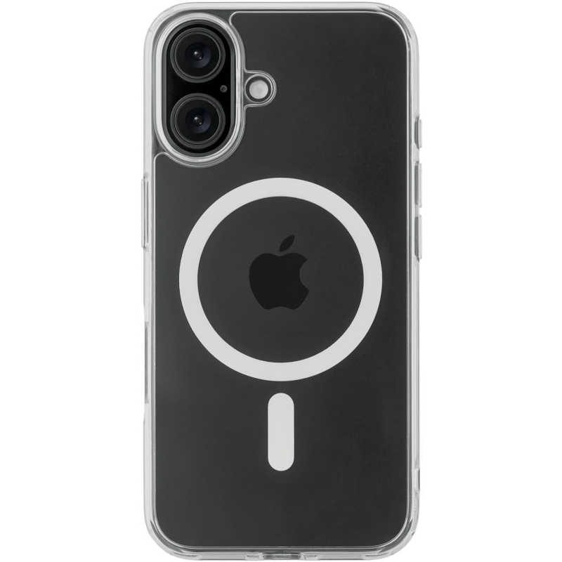 Чехол защитный uBear Real Mag Case для iPhone 16 Plus Прозрачный