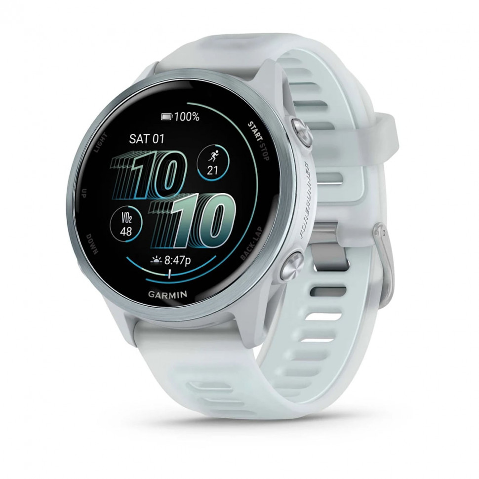 Умные часы Garmin Forerunner 570 42mm Cloud Blue Aluminum with Translucent Whitestone/Cloud Blue Band (010-02970-01)