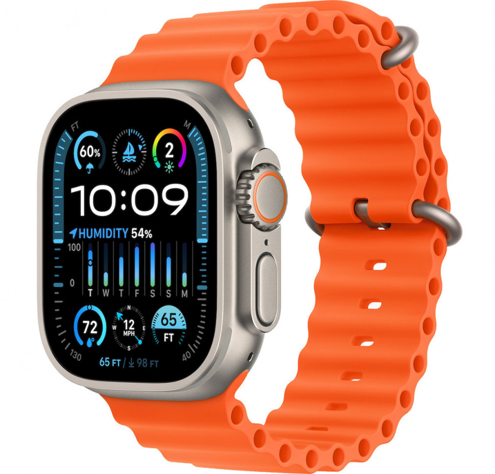 Умные часы Apple Watch Ultra 2 49mm Titanium Case with Orange Ocean Band