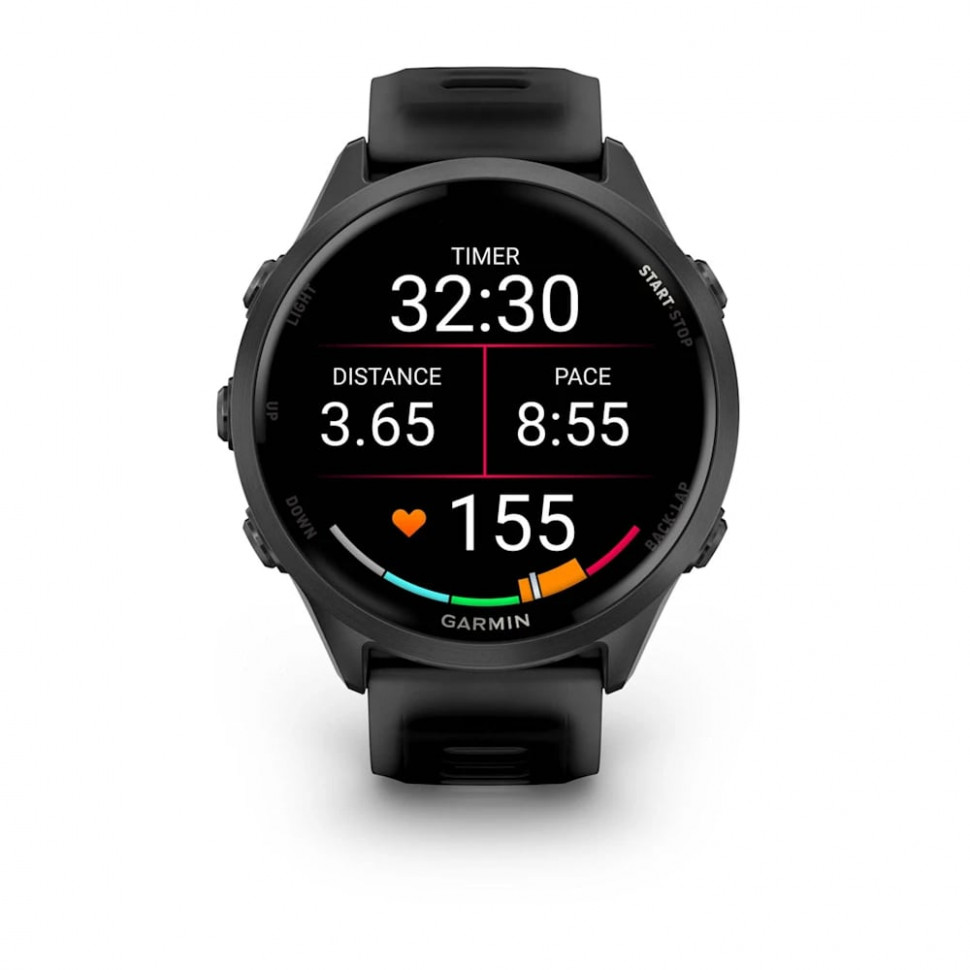 Умные часы Garmin Forerunner 570 47mm Slate Gray Aluminum with Translucent Black/Black Band (010-02971-00)