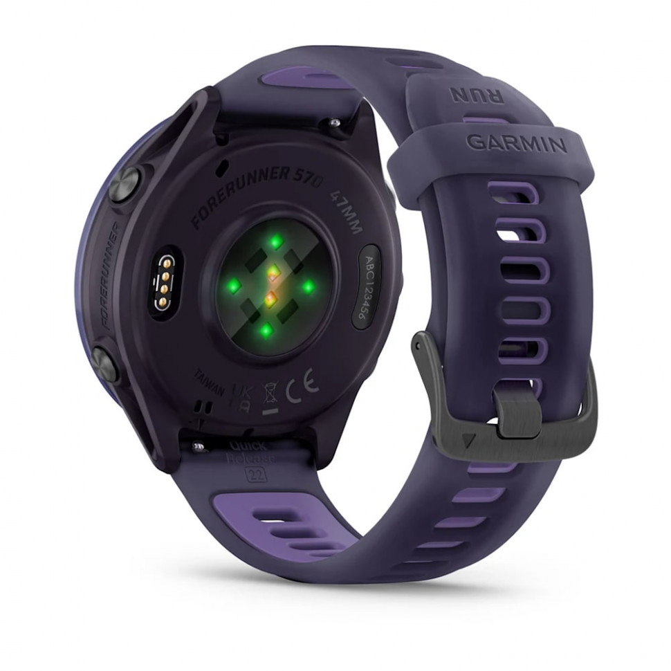 Умные часы Garmin Forerunner 570 47mm Indigo Aluminum with Translucent Imperial Purple/Indigo Band (010-02971-02)