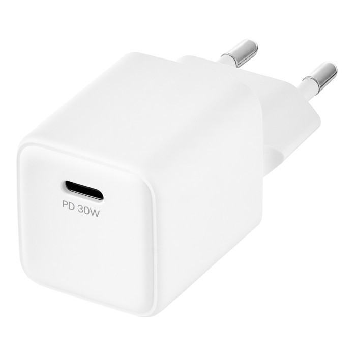 Сетевое зарядное устройство uBear Bridge GaN 30W USB-C PD PPS Белый