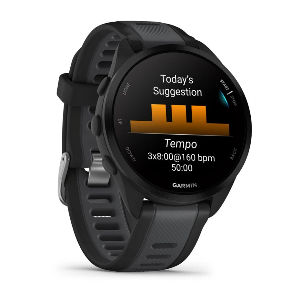 Умные часы Garmin Forerunner 165 Music Black/Slate Gray (010-02863-30)